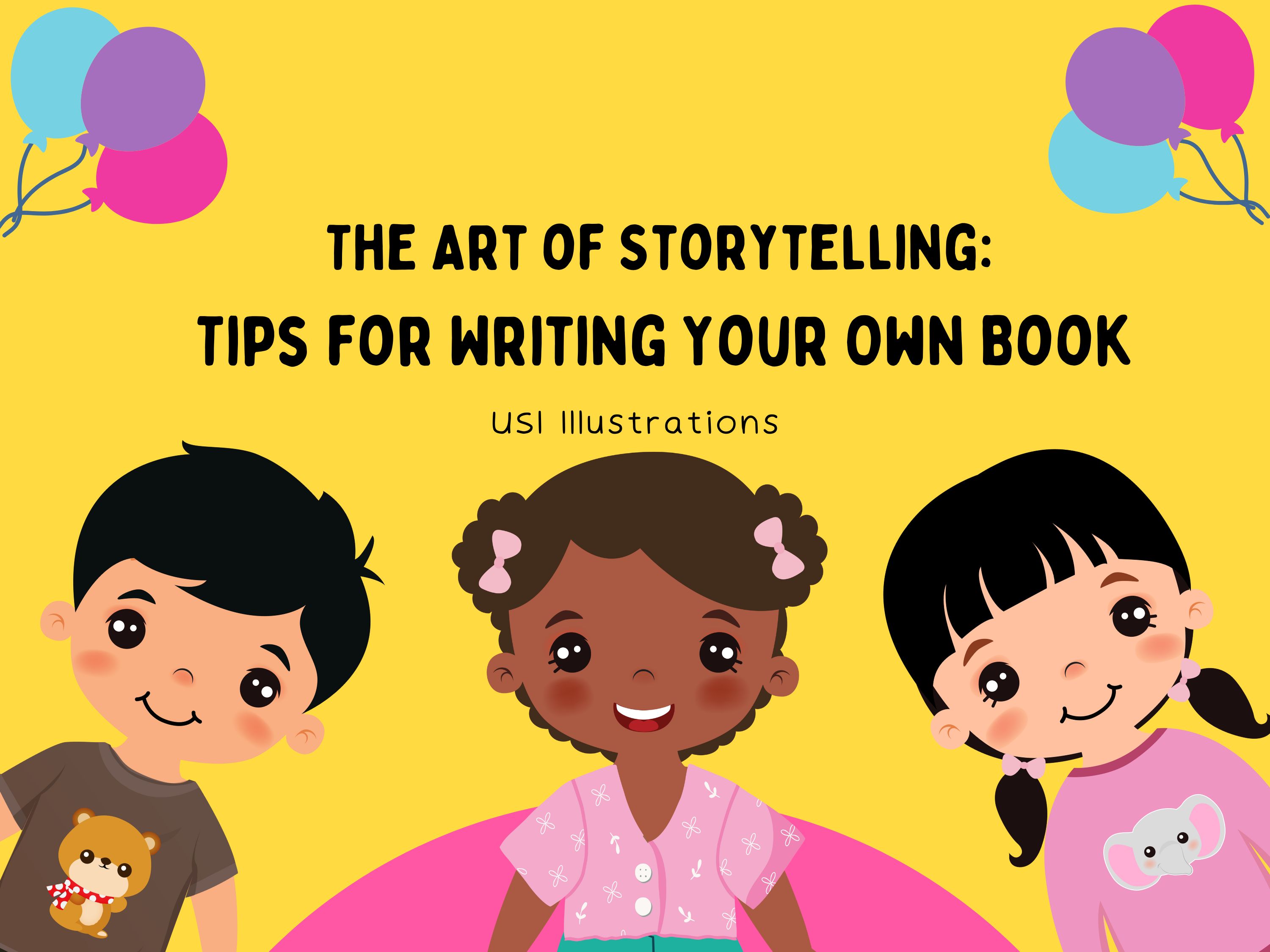 Discover The Art of Storytelling: Tips for writing your own book. Learn how Fairy Tale Publishing can help bring your children's book to life with captivating illustrations.
