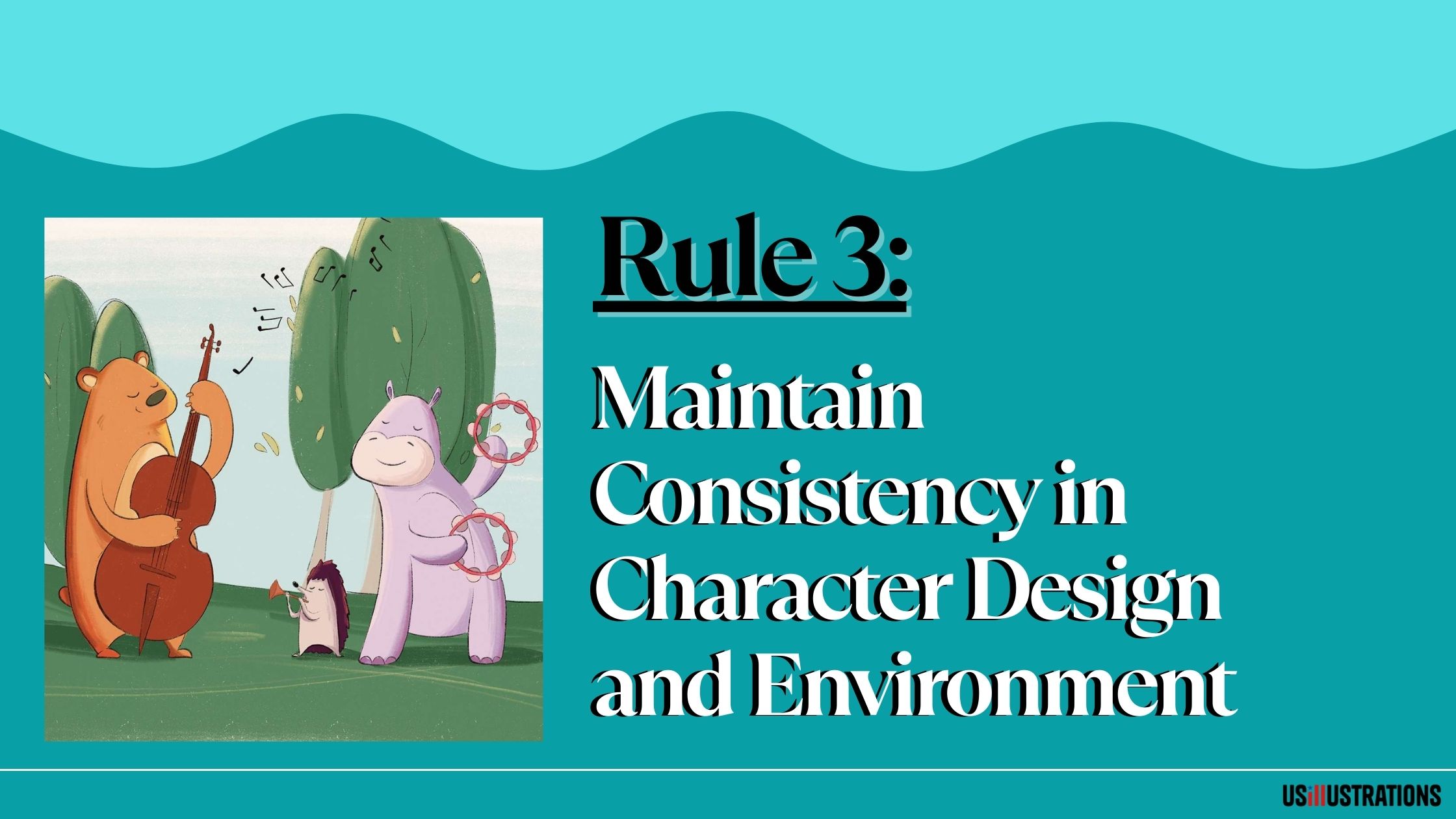 Illustration styles adapted for different children's book age groups