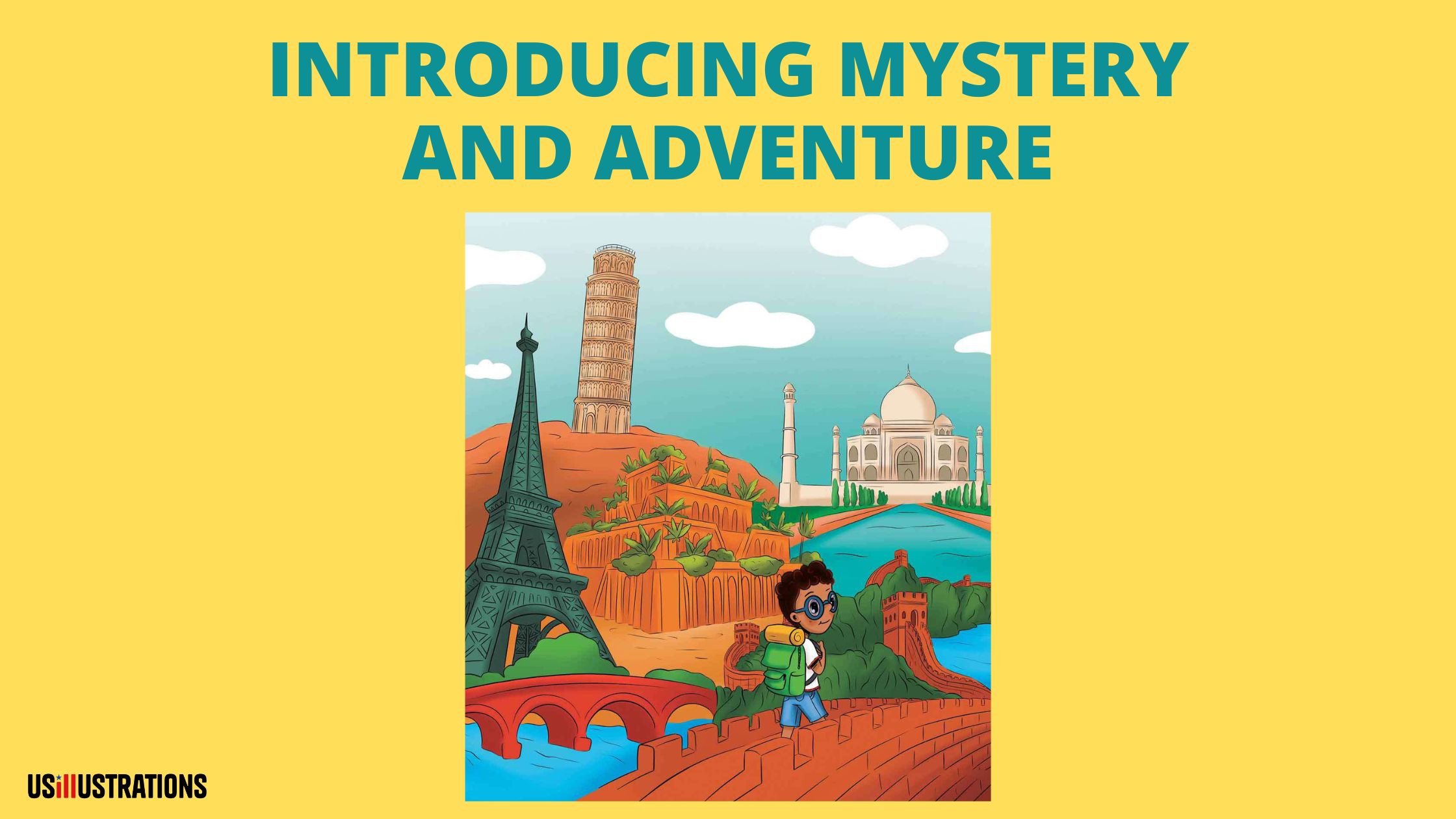 Typographic children's book cover with custom hand-lettering