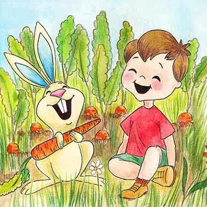 The Bunny children's book illustration by Paul Wesel