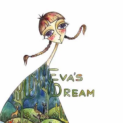Eva's Dream children's book illustration by Aris Raffich